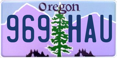 OR license plate 969HAU