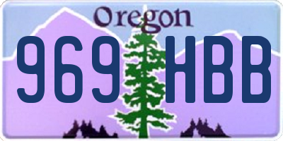 OR license plate 969HBB