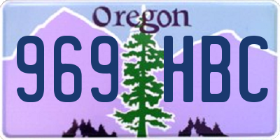 OR license plate 969HBC