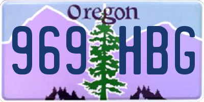 OR license plate 969HBG