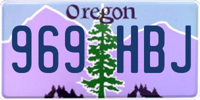 OR license plate 969HBJ