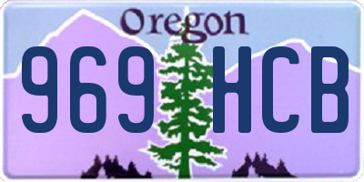 OR license plate 969HCB