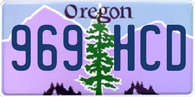 OR license plate 969HCD
