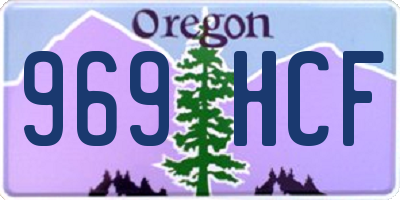 OR license plate 969HCF