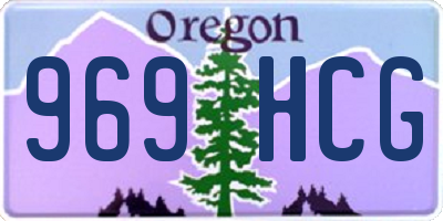 OR license plate 969HCG