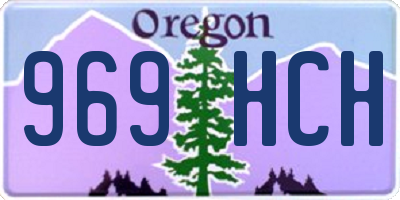 OR license plate 969HCH