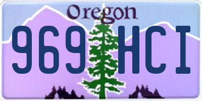 OR license plate 969HCI