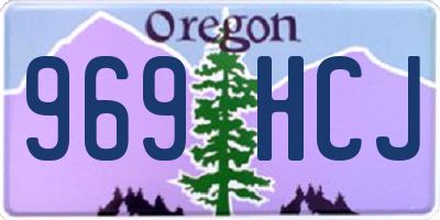 OR license plate 969HCJ
