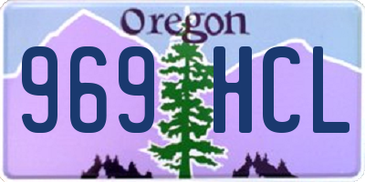 OR license plate 969HCL
