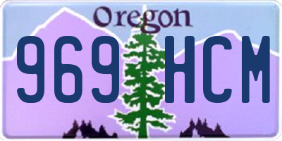 OR license plate 969HCM