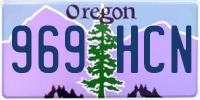 OR license plate 969HCN
