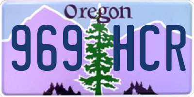 OR license plate 969HCR