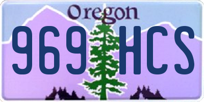 OR license plate 969HCS