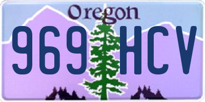 OR license plate 969HCV