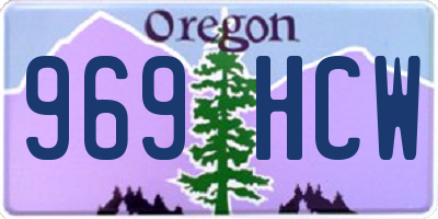 OR license plate 969HCW
