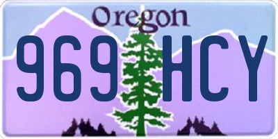 OR license plate 969HCY