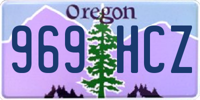 OR license plate 969HCZ