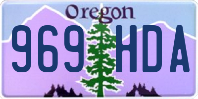 OR license plate 969HDA