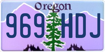 OR license plate 969HDJ
