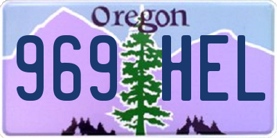 OR license plate 969HEL