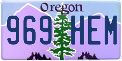OR license plate 969HEM