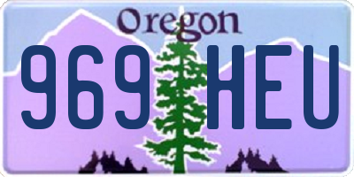 OR license plate 969HEU