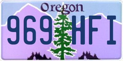 OR license plate 969HFI