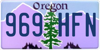 OR license plate 969HFN