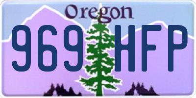 OR license plate 969HFP