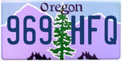 OR license plate 969HFQ