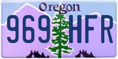 OR license plate 969HFR