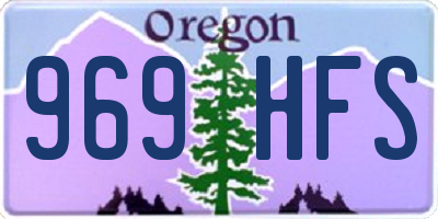 OR license plate 969HFS