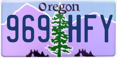 OR license plate 969HFY