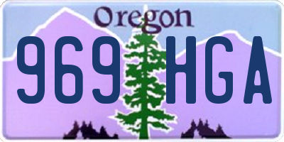 OR license plate 969HGA