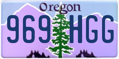 OR license plate 969HGG
