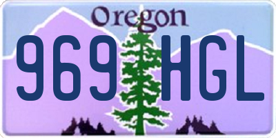 OR license plate 969HGL