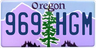 OR license plate 969HGM