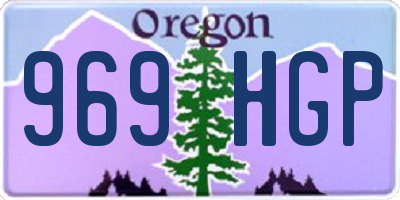 OR license plate 969HGP