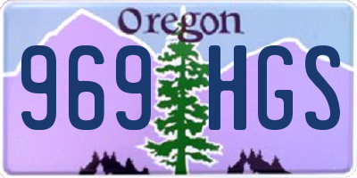 OR license plate 969HGS