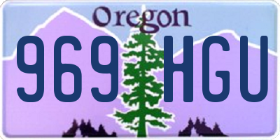 OR license plate 969HGU