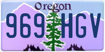 OR license plate 969HGV