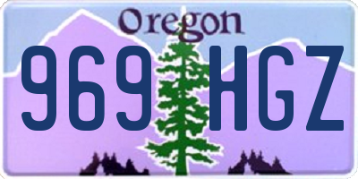 OR license plate 969HGZ