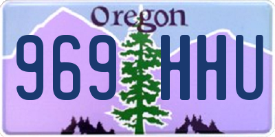 OR license plate 969HHU
