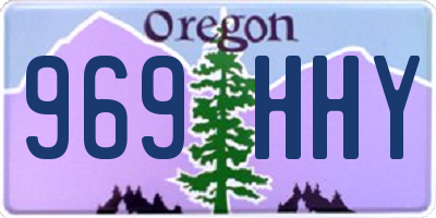 OR license plate 969HHY