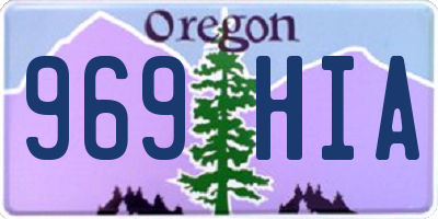 OR license plate 969HIA