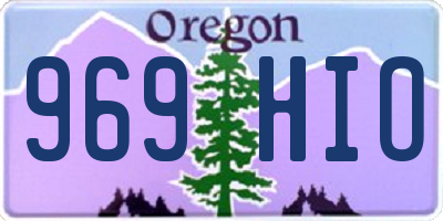 OR license plate 969HIO