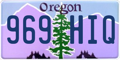OR license plate 969HIQ