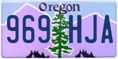 OR license plate 969HJA