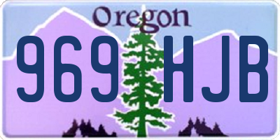 OR license plate 969HJB