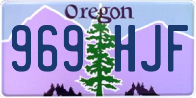 OR license plate 969HJF